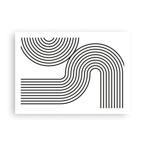 Affiche - Poster - En plein virage - 70x50 cm