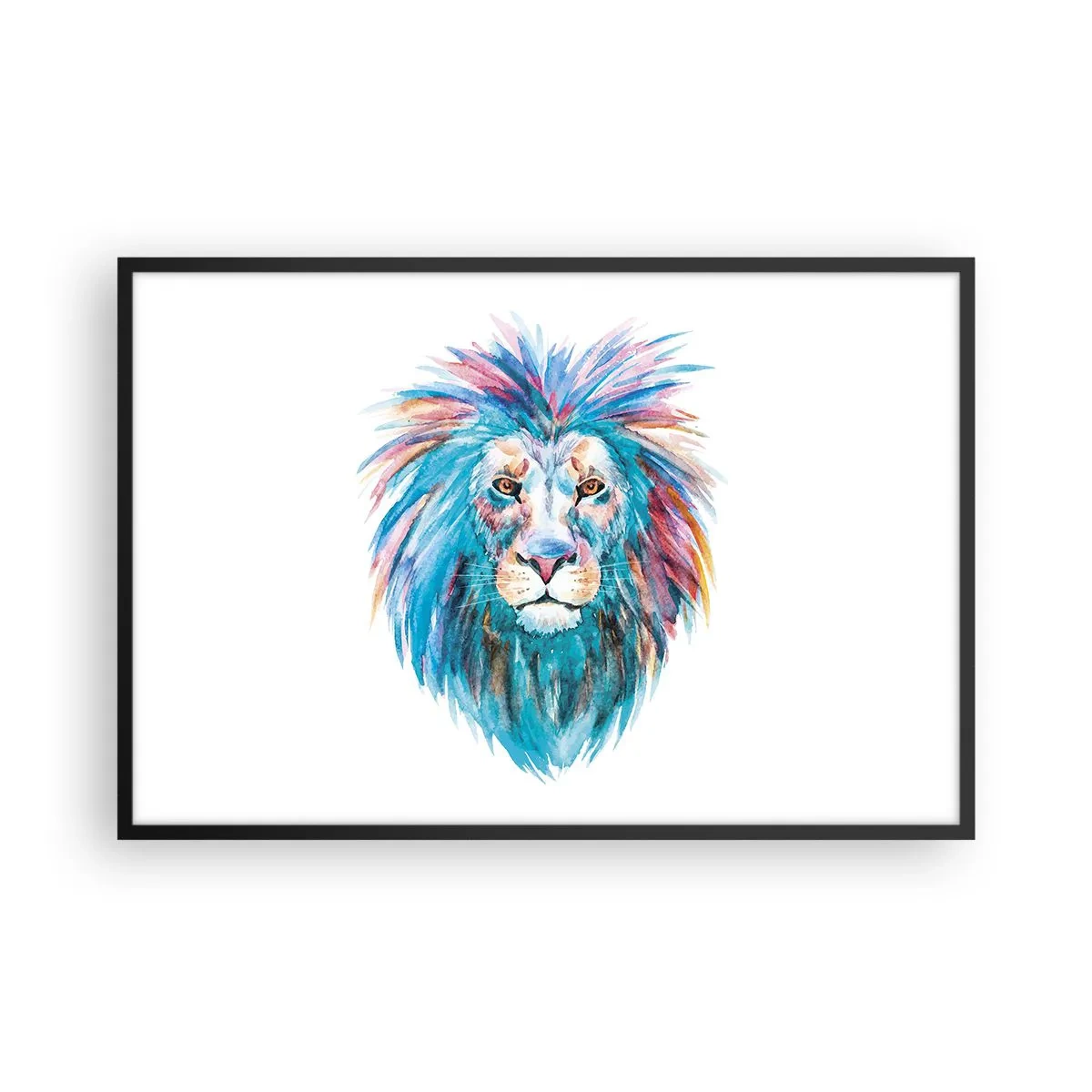 Affiche dans un cadre noir - Poster - Aura électrique - 91x61 cm