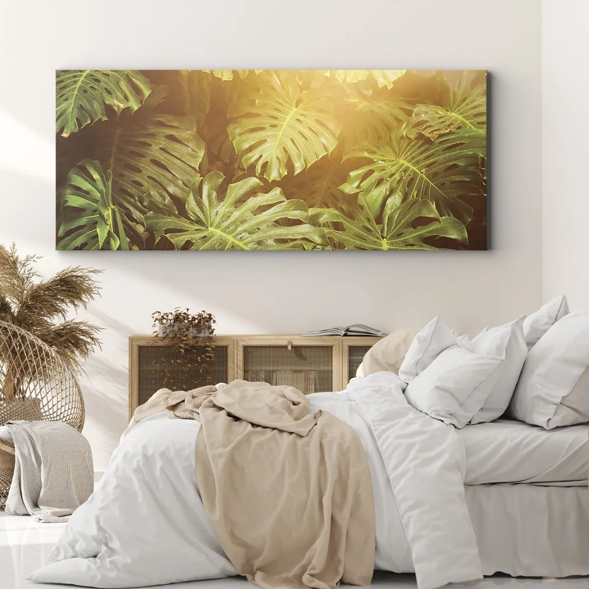 Impression sur toile - Image sur toile - Se fondre dans la verdure - 90x30 cm
