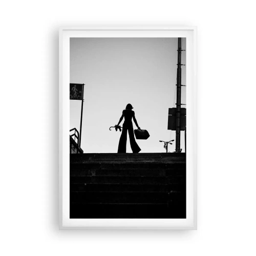 Affiche dans un cadre blanc - Poster - Pèlerinage urbain - 61x91 cm