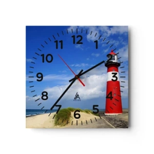 Horloge murale - Pendule murale - Rêve de solitude - 30x30 cm