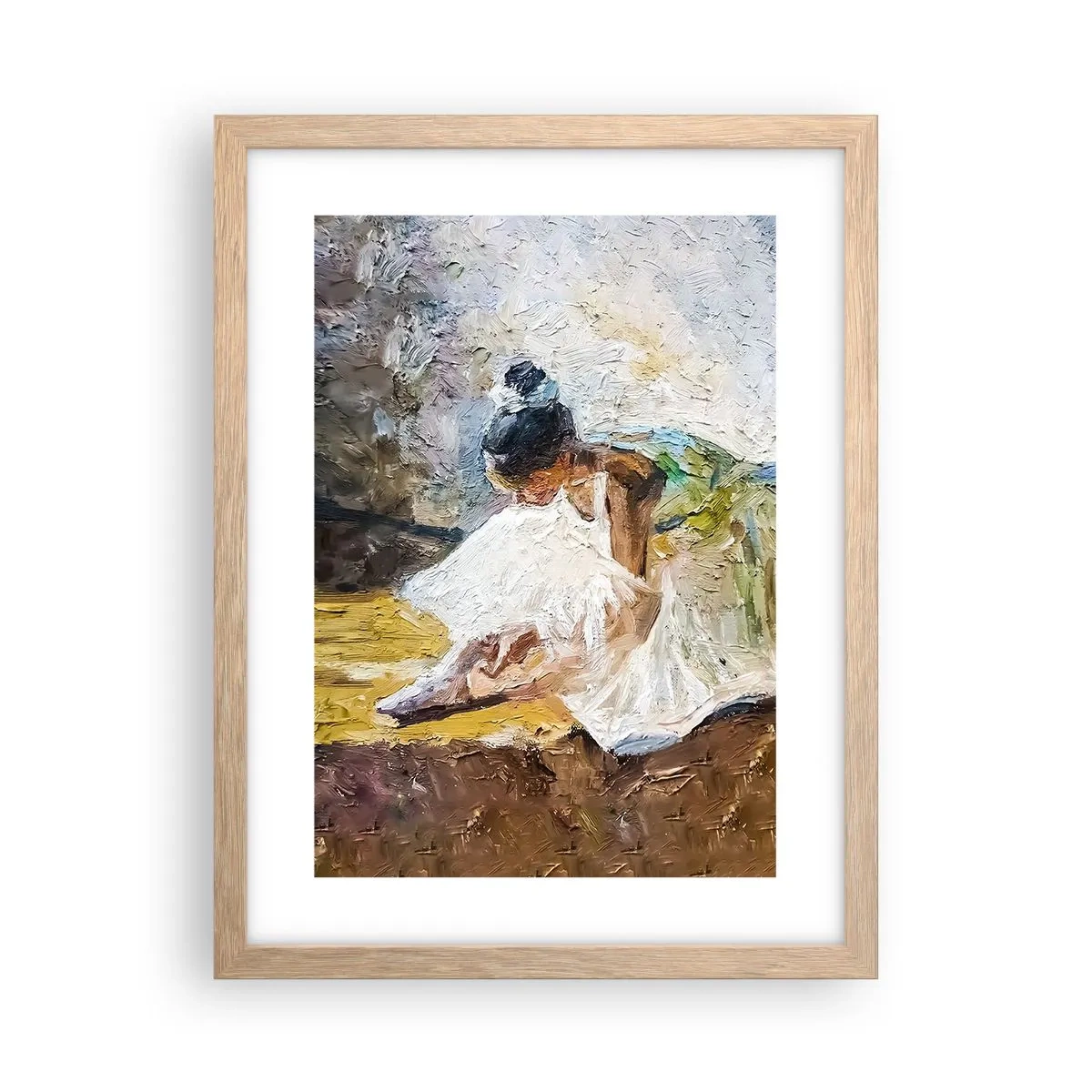 Affiche dans un chêne clair - Poster - D'après un tableau de Degas - 30x40 cm
