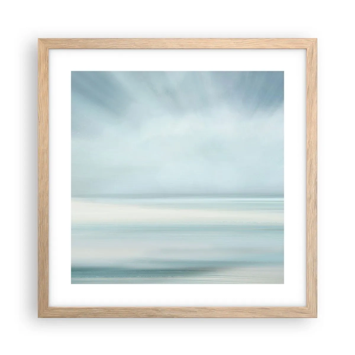 Affiche dans un chêne clair - Poster - Paix à l'horizon - 40x40 cm