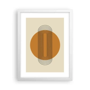 Affiche dans un cadre blanc - Poster - Plan idéal - 30x40 cm