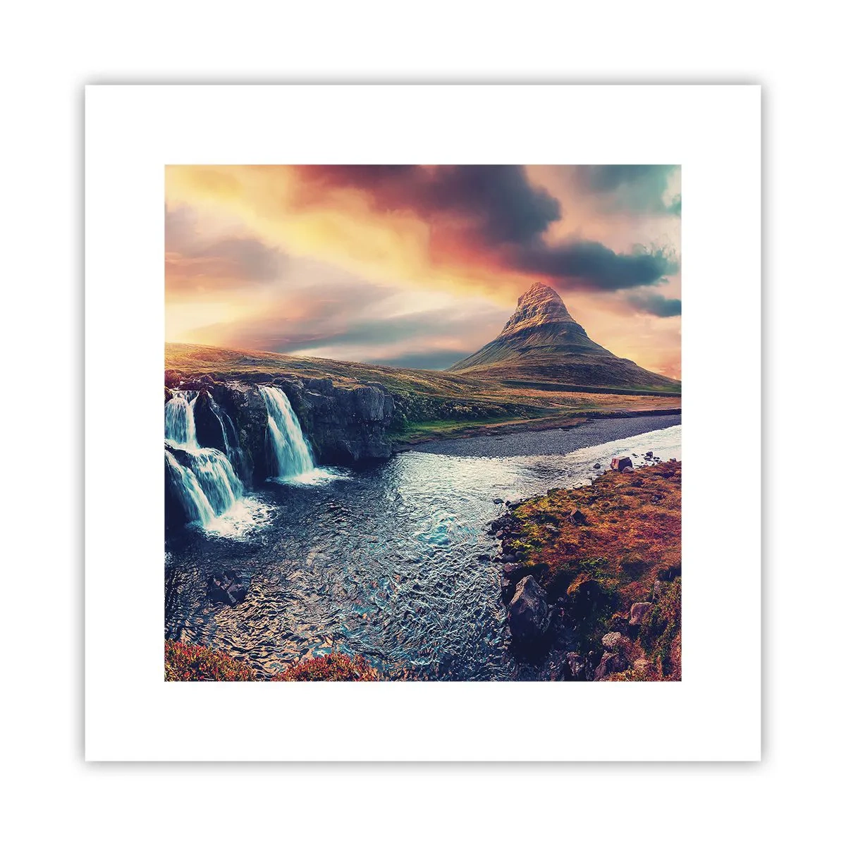 Affiche - Poster - Dans la majesté de la nature - 30x30 cm