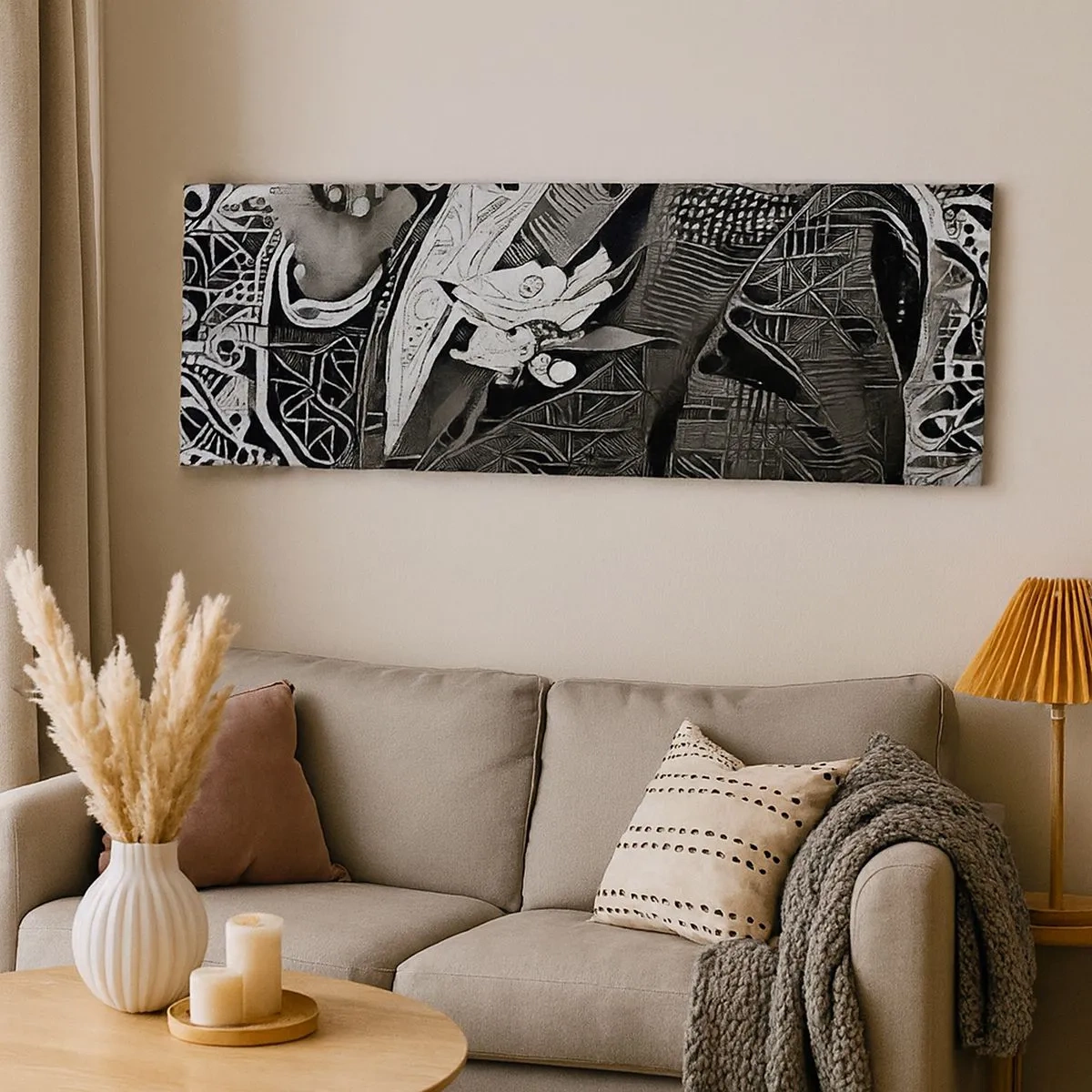 Impression sur toile - Image sur toile - Seulement en apparence un homme froid - 100x40 cm