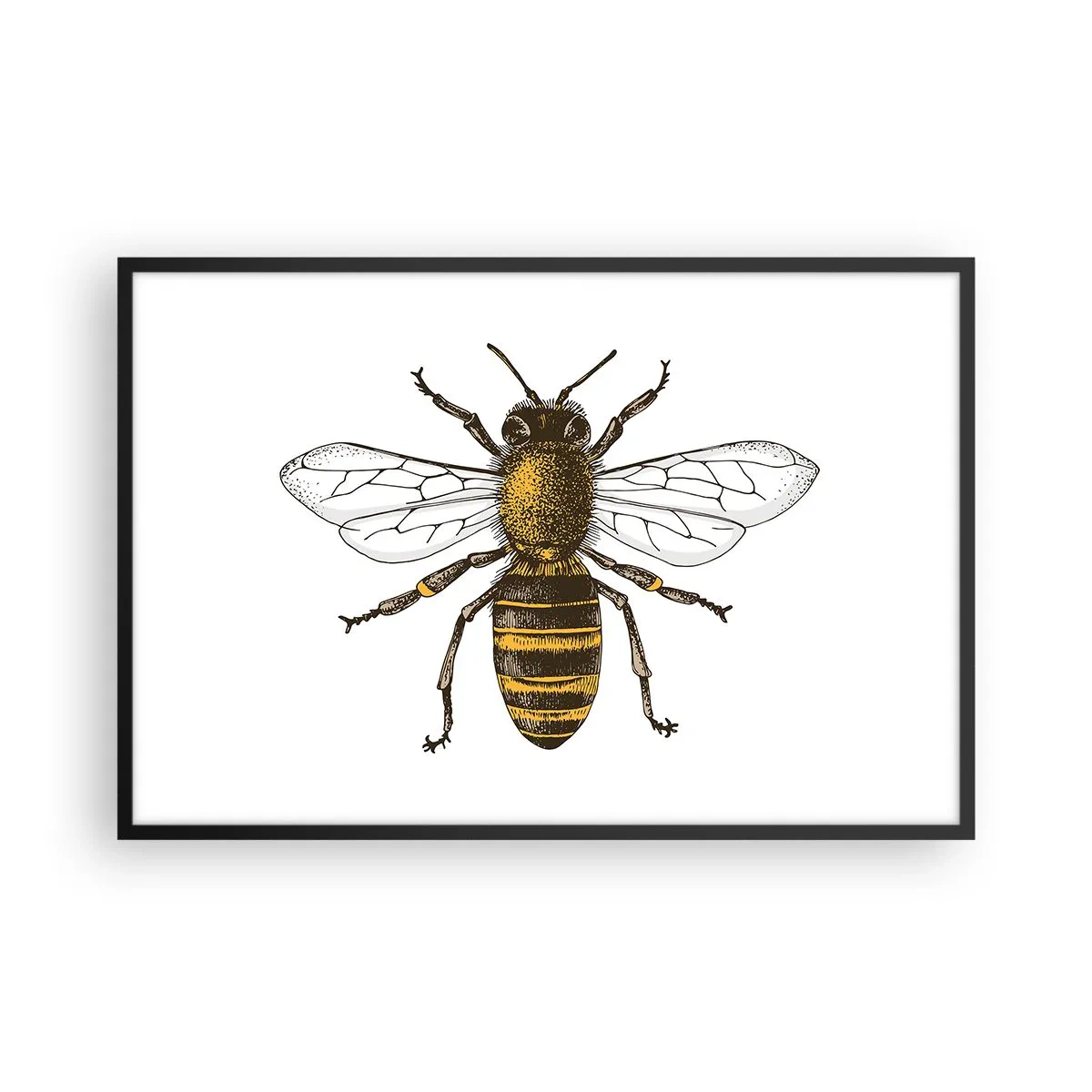 Affiche dans un cadre noir - Poster - Belle et bonne - 91x61 cm