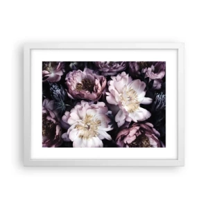 Affiche dans un cadre blanc - Poster - Bouquet à l'ancienne - 40x30 cm