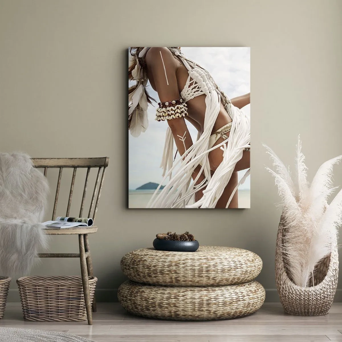 Impression sur toile - Image sur toile - Prêtresse du soleil - 55x100 cm