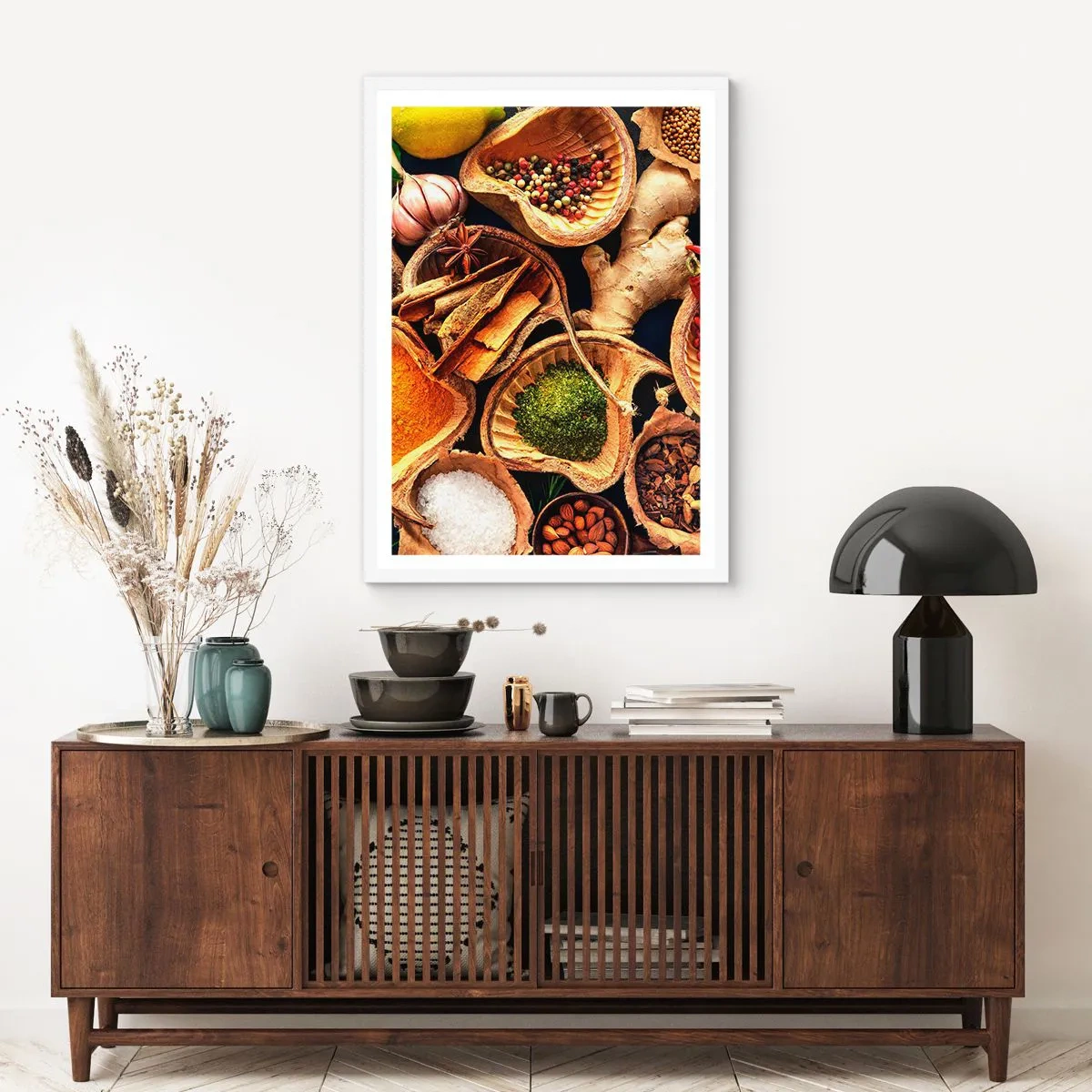 Affiche dans un cadre blanc - Poster - Prends ce que tu veux - 61x91 cm