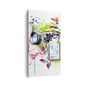 Impression sur toile - Image sur toile - Dans l'objectif d'un voyageu - 65x120 cm