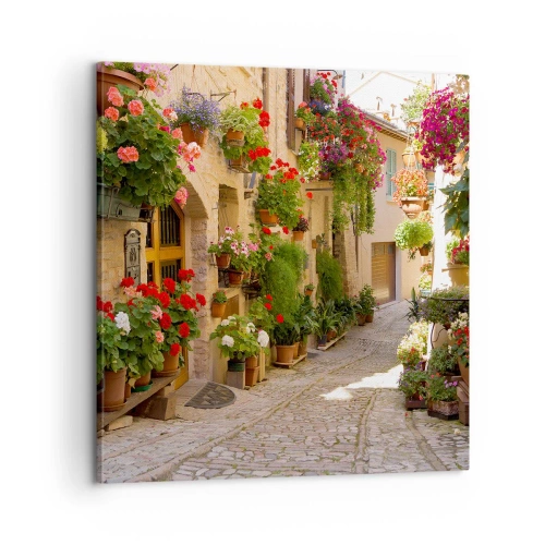 Impression sur toile - Image sur toile - Une inondation de fleurs - 60x60 cm