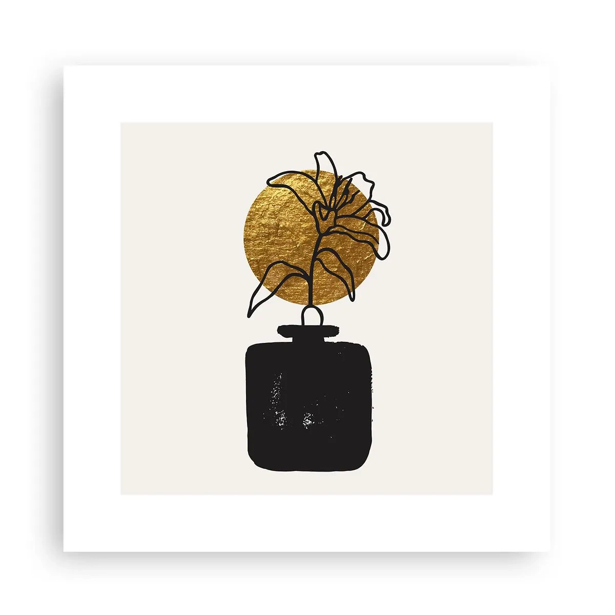 Affiche - Poster - La beauté vaut son pesant d'or - 30x30 cm