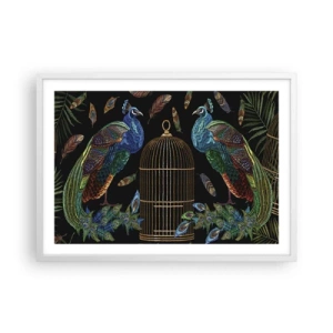 Affiche dans un cadre blanc - Poster - En robes royales - 70x50 cm