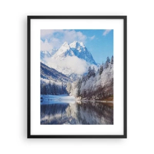 Affiche dans un cadre noir - Poster - Protecteur de la neige - 40x50 cm