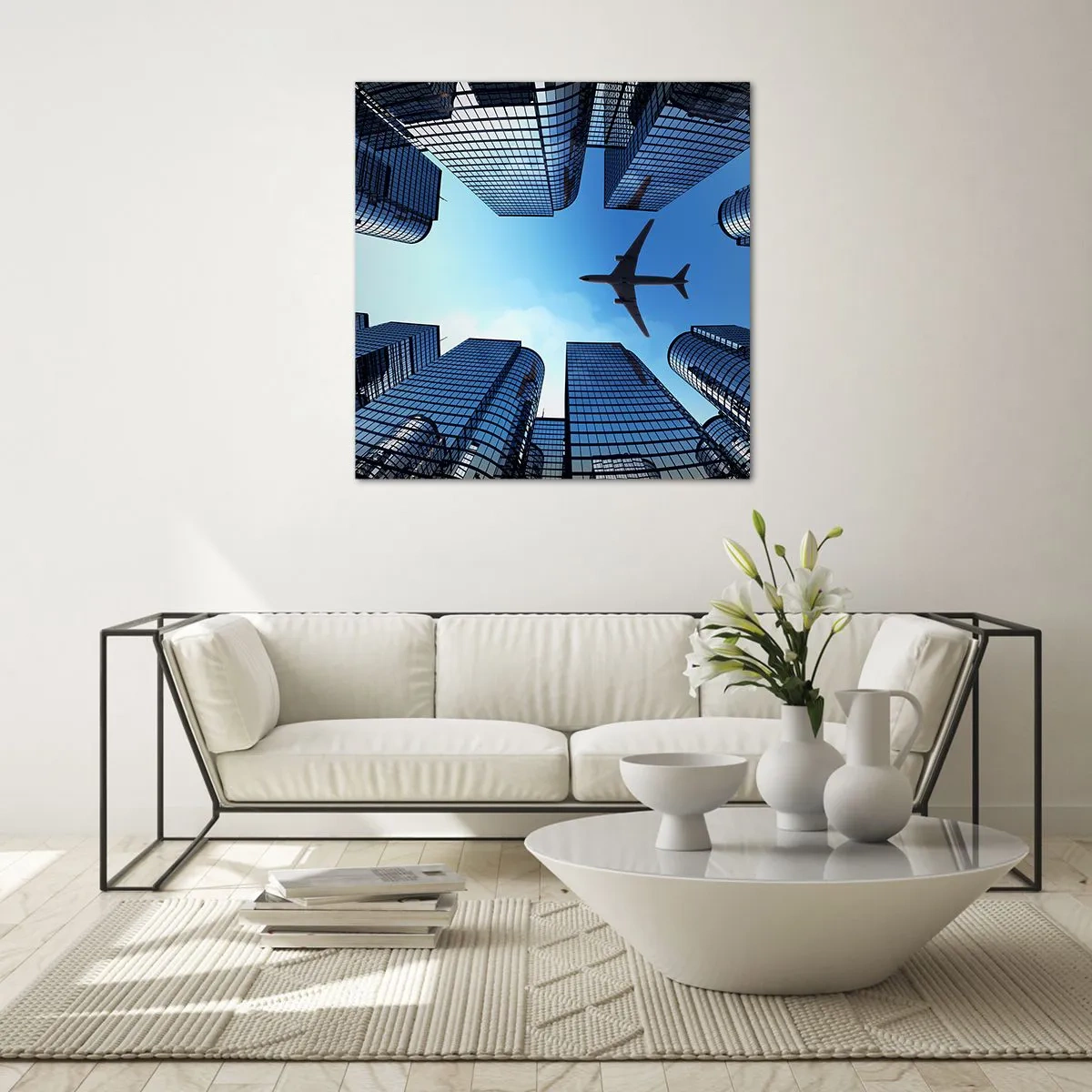 Impression sur verre - Image sur verre - La vue depuis le ravin de verre - 30x30 cm