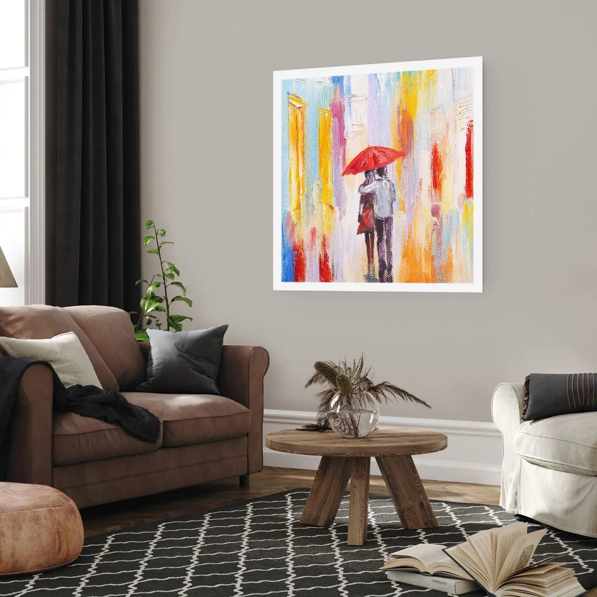 Affiche - Poster - Qu'il pleuve encore - 60x60 cm