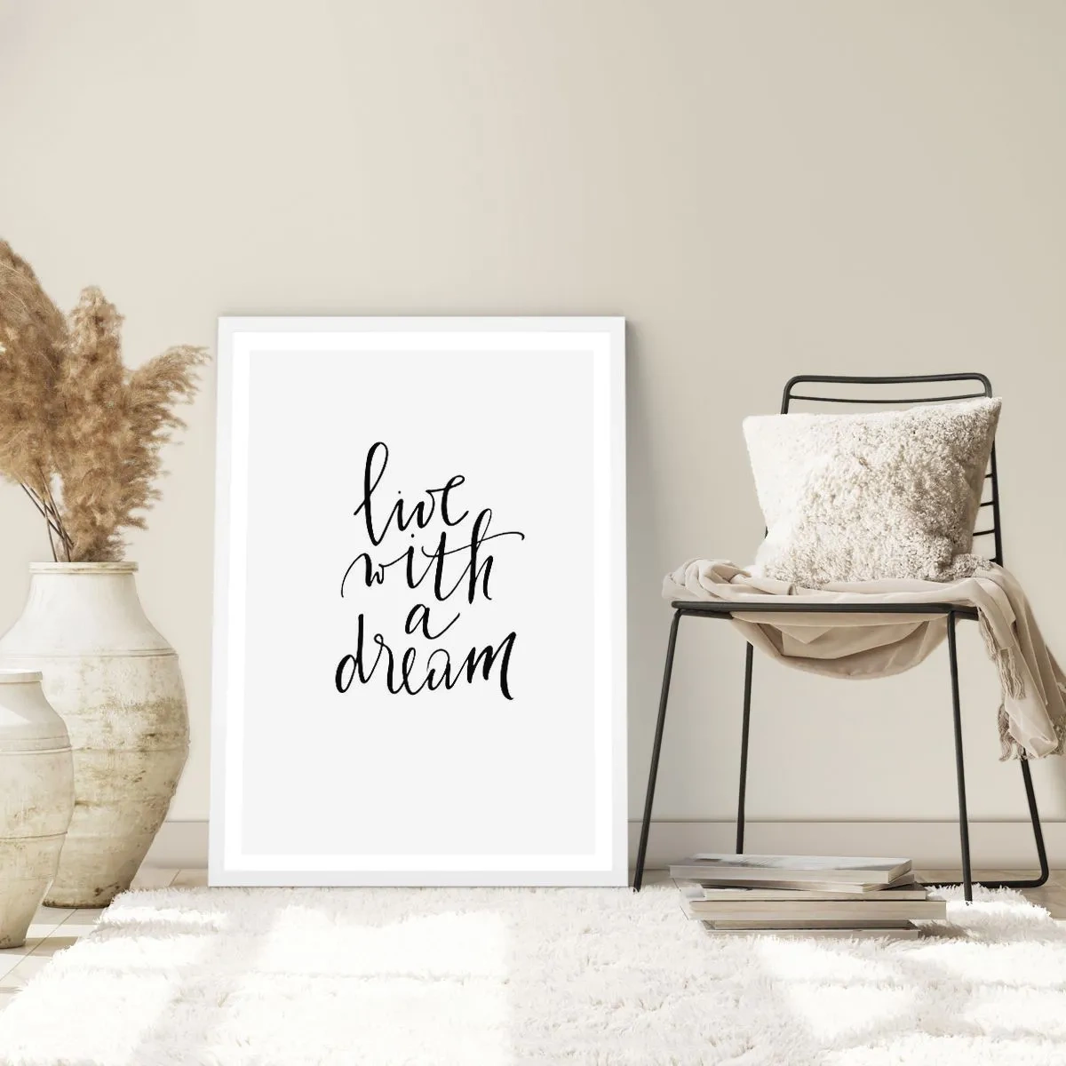 Affiche dans un cadre blanc - Poster - Bien sur - 61x91 cm