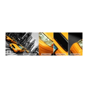 Échantillon De Papier Peint Standard Eco - Gouttes de soleil New-Yorkaise - Ville, Ney York, Taxi - 100x30 cm