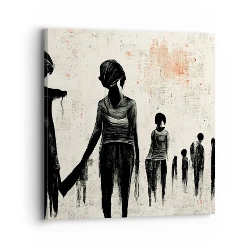 Impression sur toile - Image sur toile - Contre la solitude - 40x40 cm