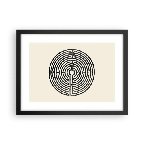 Affiche dans un cadre noir - Poster - Ordre mystérieux - 40x30 cm