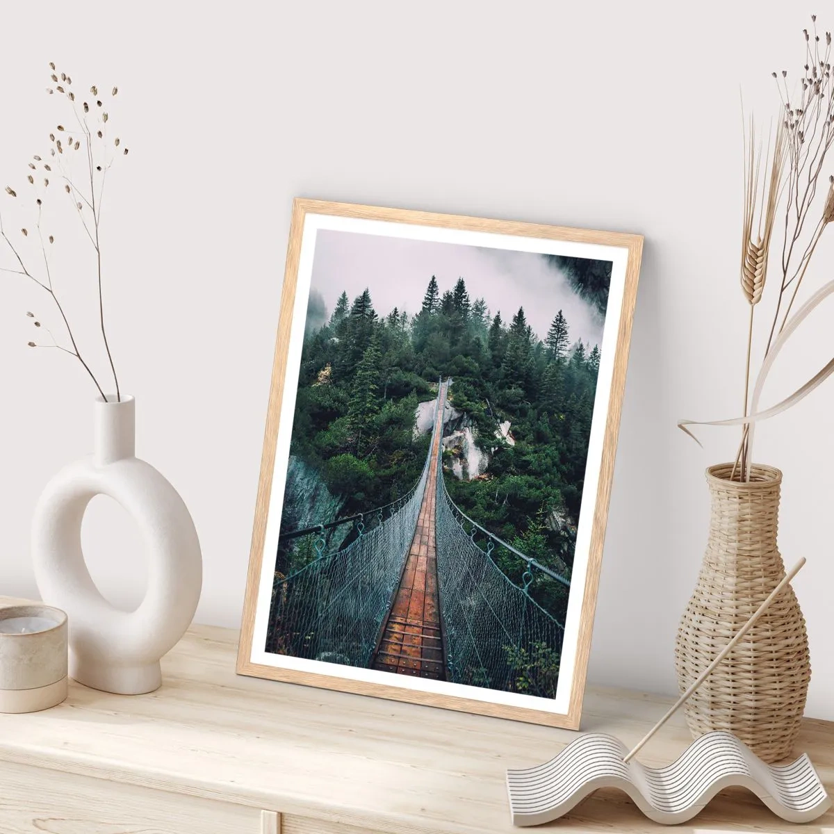 Affiche dans un chêne clair - Poster - Uniquement pour les aigles - 61x91 cm