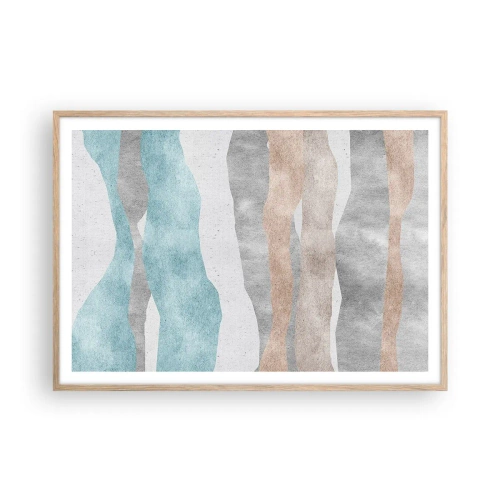 Affiche dans un chêne clair - Poster - Une étude de proximité - 100x70 cm