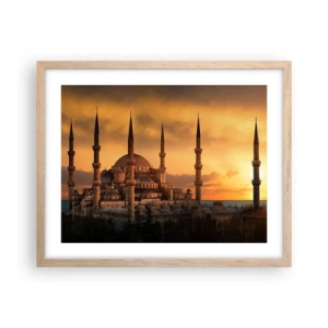 Affiche dans un chêne clair - Poster - Dieu est grand - 50x40 cm