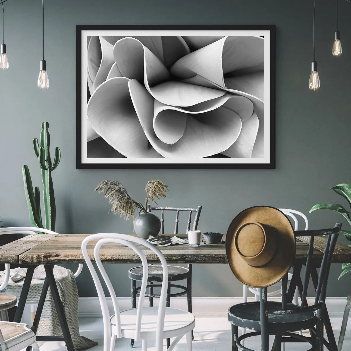 Affiche dans un cadre noir - Poster - Il s'en passe dans l'espace - 50x40 cm