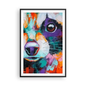 Affiche dans un cadre noir - Poster - Uniquement de belles émotions - 61x91 cm