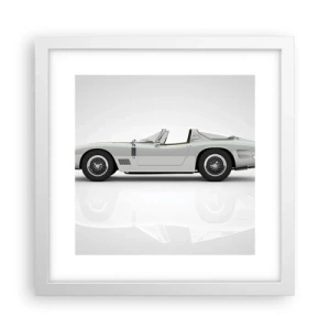 Affiche dans un cadre blanc - Poster - Promesse de plaisir - 30x30 cm