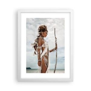Affiche dans un cadre blanc - Poster - Reine des tropiques - 30x40 cm