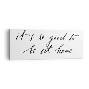 Impression sur toile - Image sur toile - Lettrage de style calligraphique sur fond blanc - 140x50cm - Toute la vérite - Décoration murale moderne pour le salon et la chambre ARTTOR