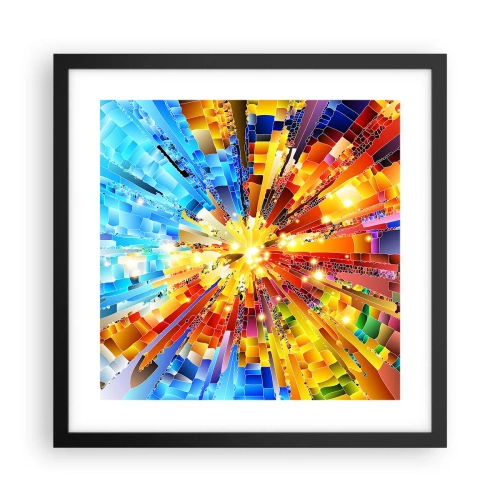 Affiche dans un cadre noir - Poster - In medias res - 40x40 cm