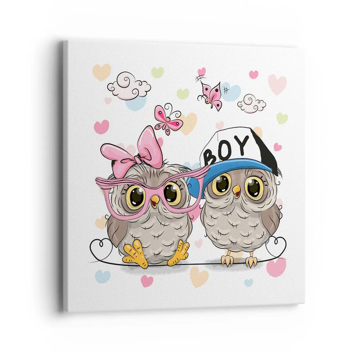 Impression sur toile - Image sur toile - On s'aime! - 40x40 cm