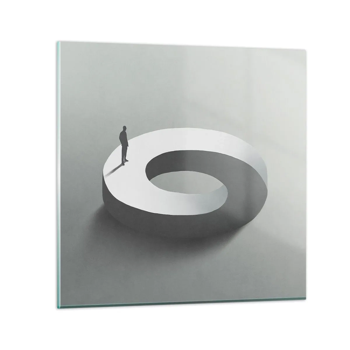 Impression sur verre - Image sur verre - Et sois intelligent ici - 70x70 cm