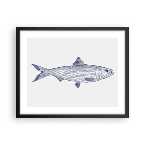 Affiche dans un cadre noir - Poster - Salutations des mers du nord - 50x40 cm