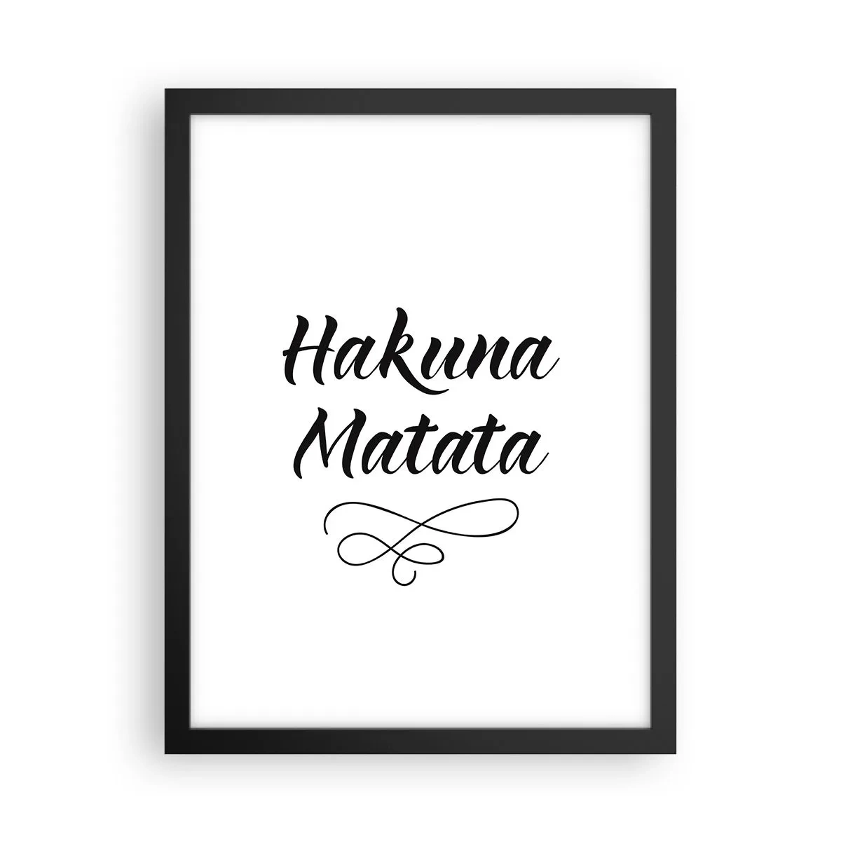 Affiche dans un cadre noir - Poster - Le meilleur conseil - 30x40 cm