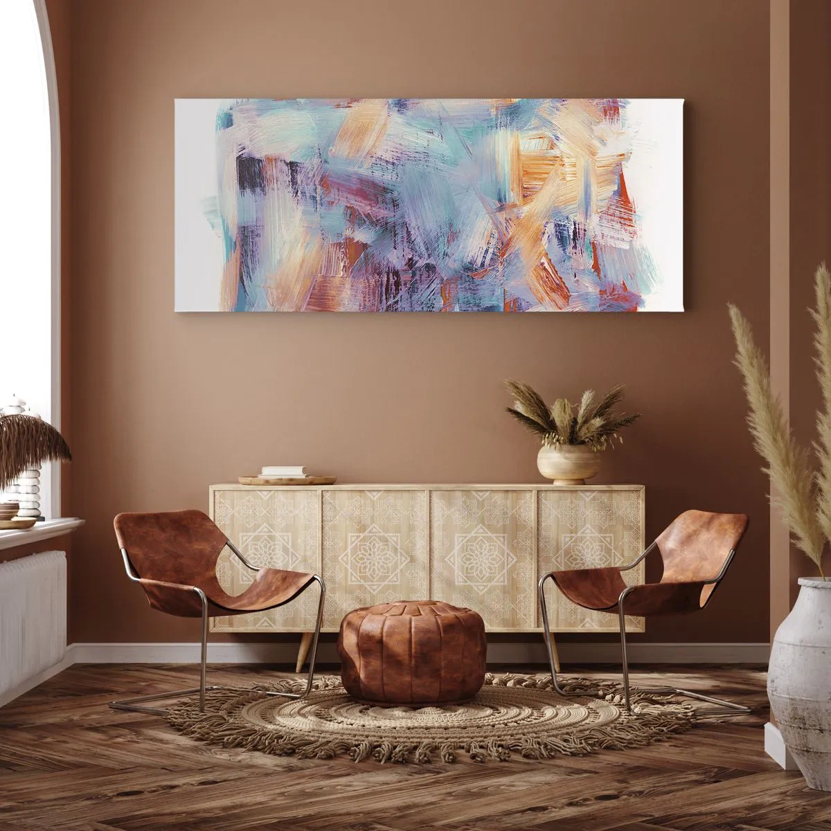 Impression sur toile - Image sur toile - Un désordre coloré - 100x40 cm