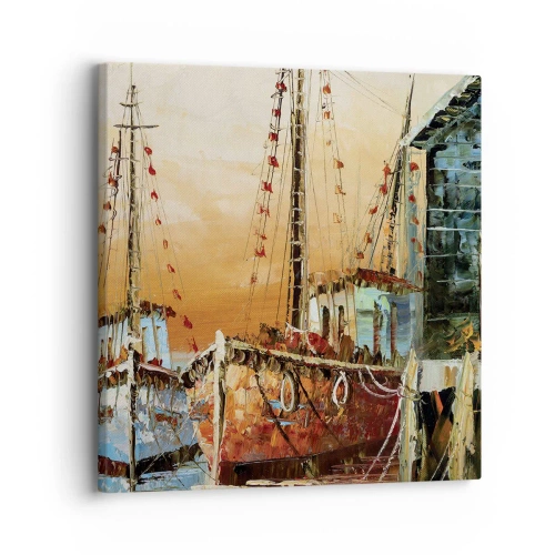 Impression sur toile - Image sur toile - Retour tranquille - 30x30 cm