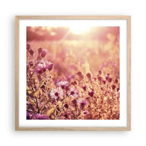 Affiche dans un chêne clair - Poster - Avant que l'été ne parte - 50x50 cm