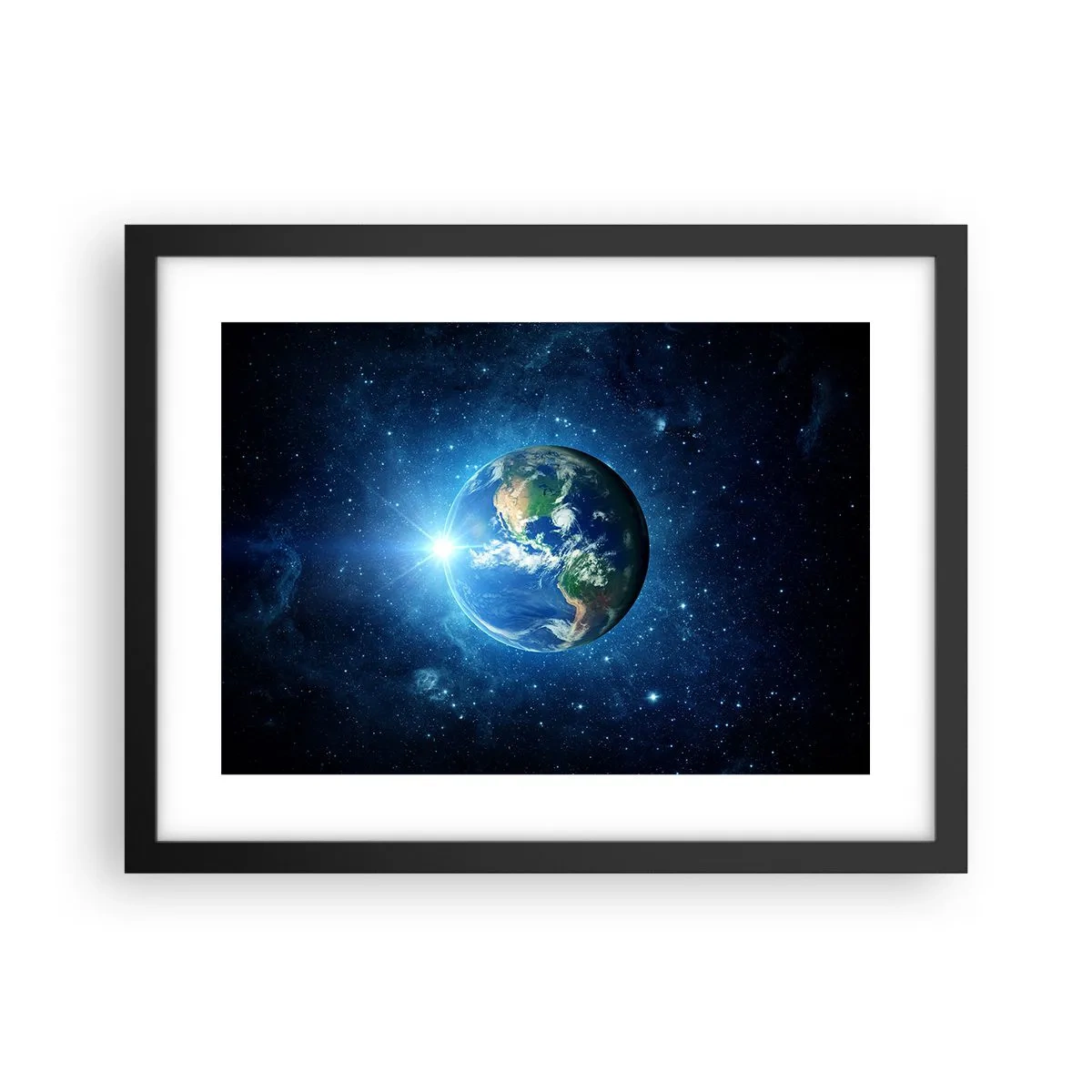 Affiche dans un cadre noir - Poster - Nous sommes au paradis - 40x30 cm