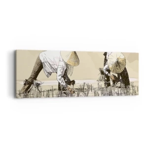 Impression sur toile - Image sur toile - Récolte réussie - 90x30 cm