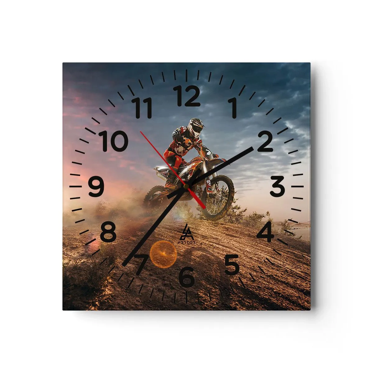 Horloge murale - Pendule murale - Pour la victoire - 40x40 cm