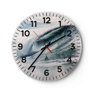 Horloge murale - Pendule murale - Pic d'eau - 30x30 cm