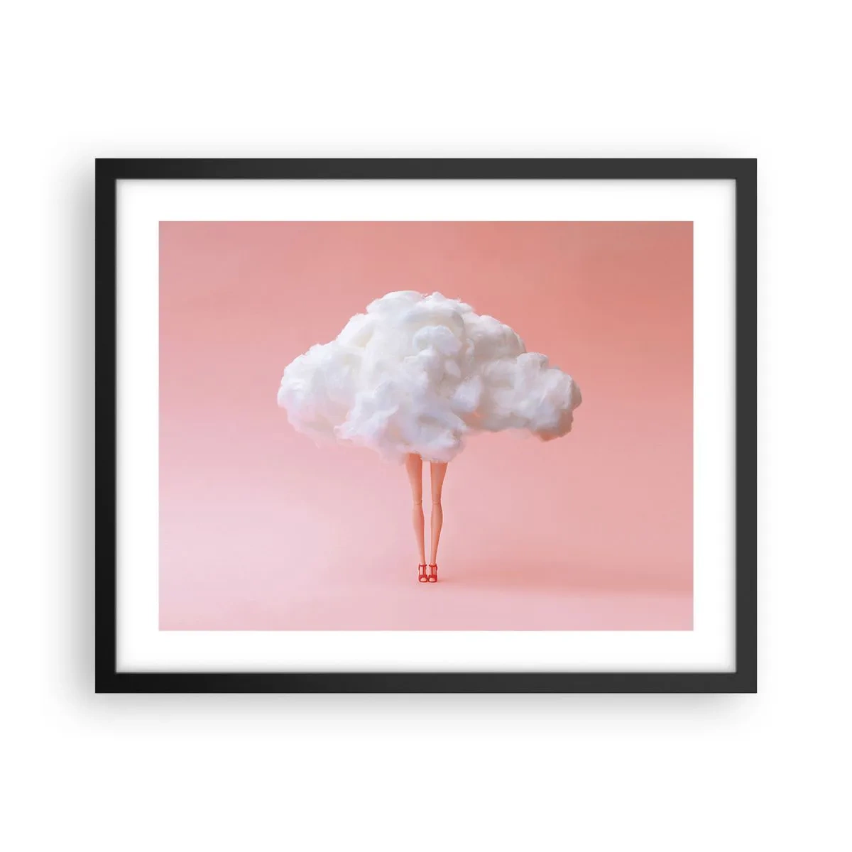 Affiche dans un cadre noir - Poster - Douce promesse - 50x40 cm