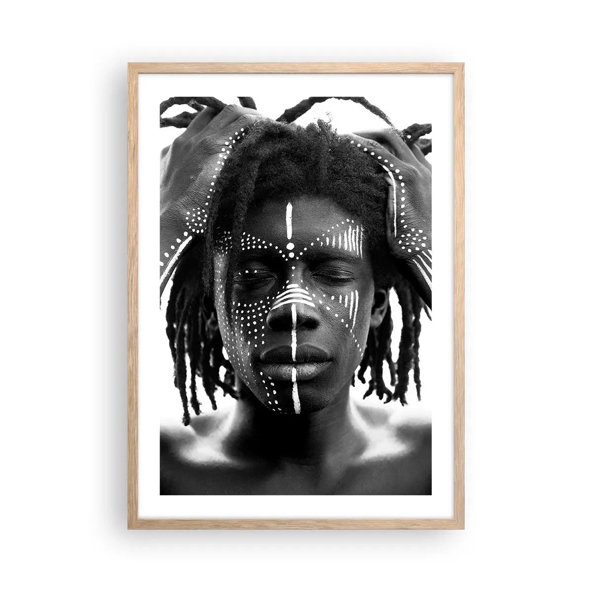Affiche dans un chêne clair - Poster - Où êtes-vous? - 50x70 cm