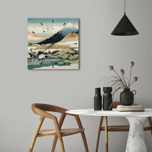 Horloge murale - Pendule murale - Avec une âme japonnaise - 40x40 cm