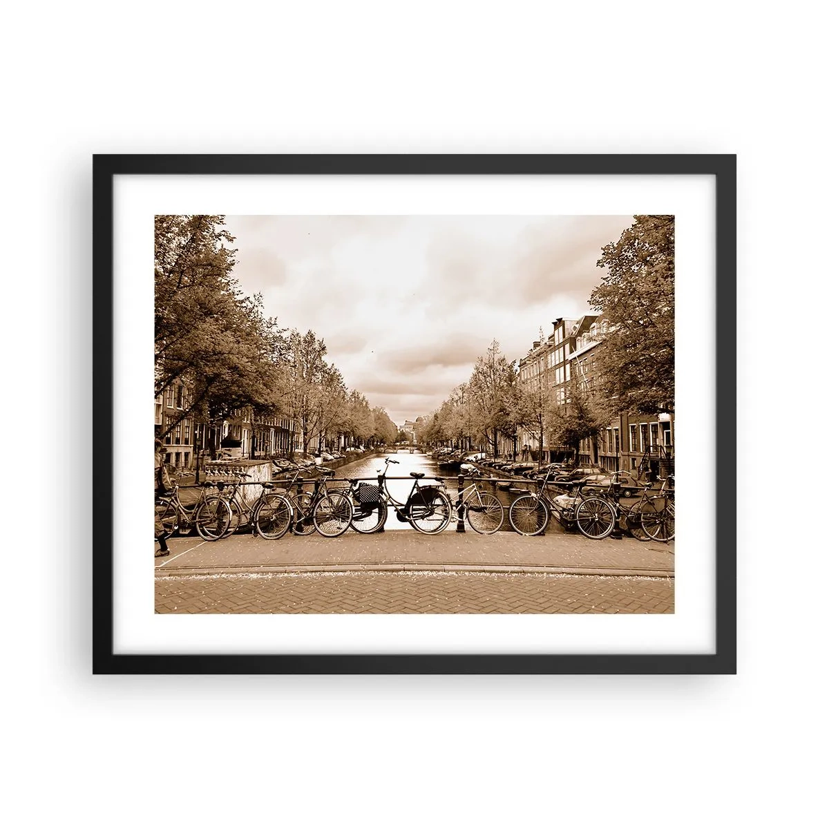 Affiche dans un cadre noir - Poster - Ambiance hollandaise - 50x40 cm