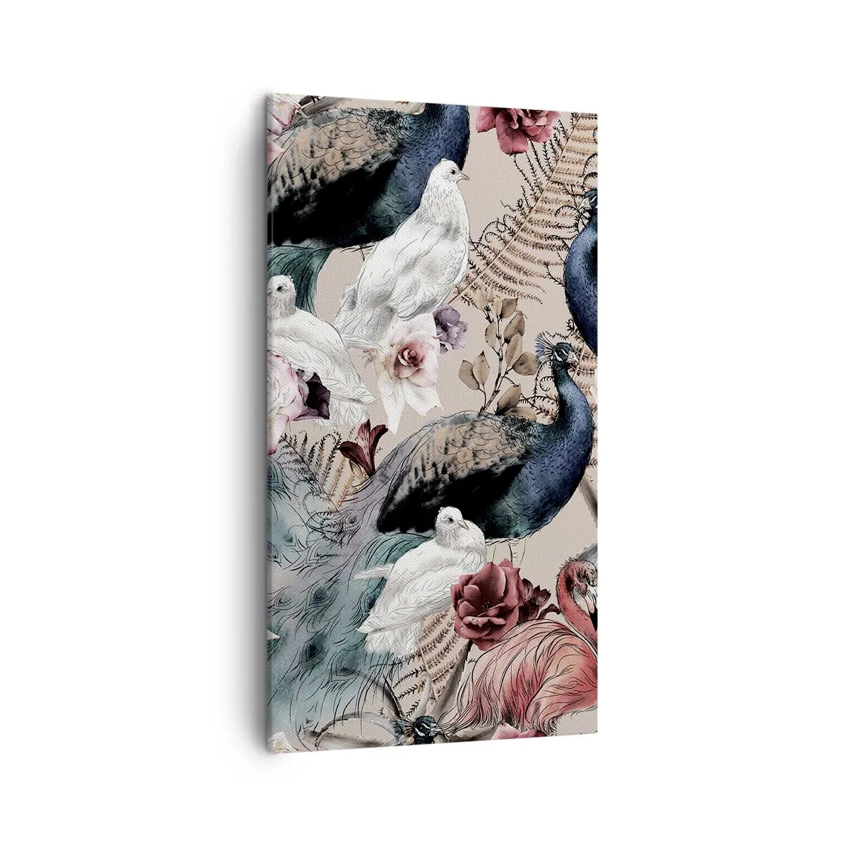 Impression sur toile - Image sur toile - Dans un jardin de palace - 45x80 cm